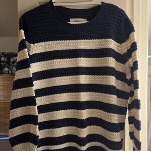 LOFT striped sweater, women's size large
